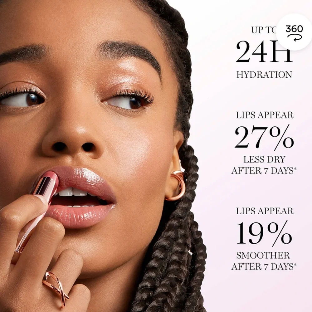 Lancome LIP IDÔLE SQUALANE-12 BUTTERGLOW HYDRATING LIP BALM in Keep it Glowy